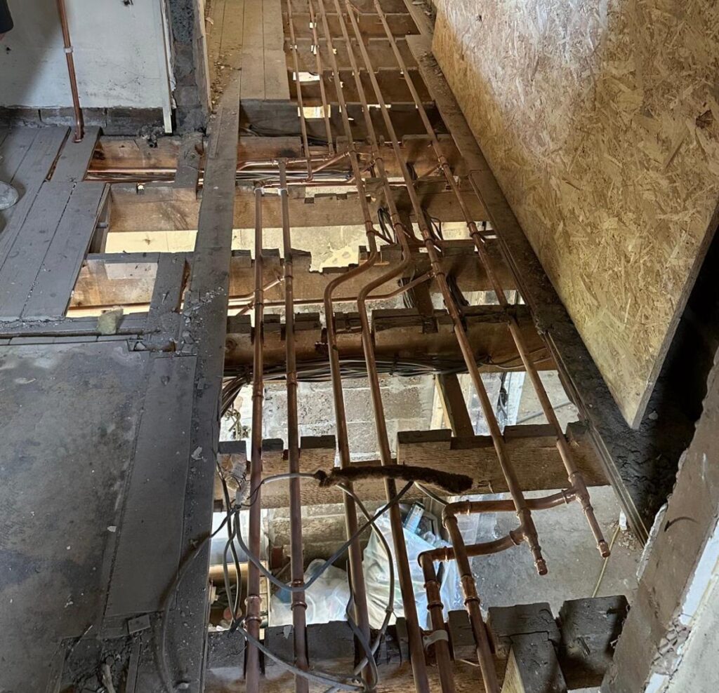 Central heating installation for the Craigiehall Estate Property Development Project